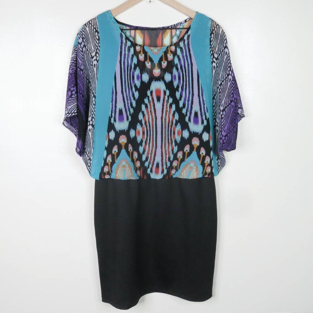 Roz & Ali Blouson Printed Dress 14